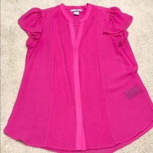 H&M sheer pink top size 8